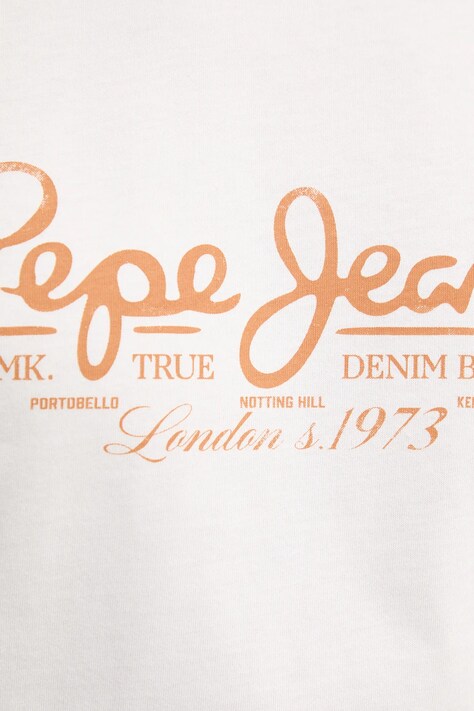 Бавовняна футболка Pepe Jeans DUMAS TEE — SS25-TSM0RC, бежевий — фото 5