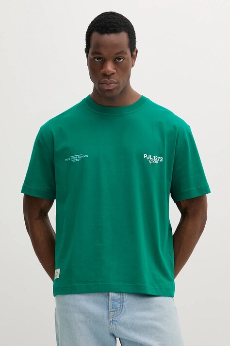 Pepe Jeans tricou din bumbac COLVILLE culoarea verde, cu imprimeu, PM509793