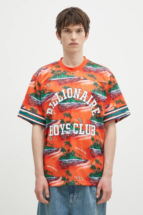 Футболка Billionaire Boys Club Tropical Island Print Football Top мужская узорная B24466