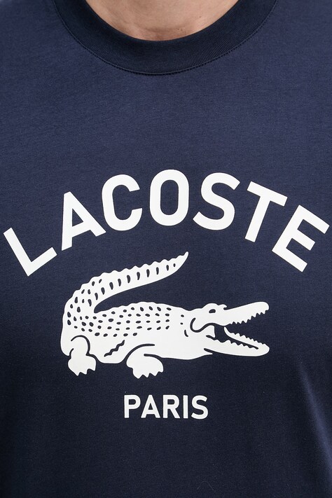 Lacoste футболка чоловіча бавовняна — SS25-TSM0S7, темно-синій — фото 5