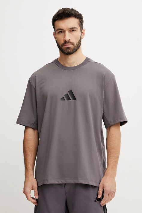 Tričko adidas Z.N.E. fialová barva, s potiskem, JC5483