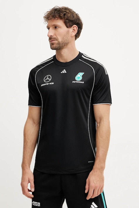 adidas tricou x Mercedes barbati, culoarea negru, modelator, JX8245
