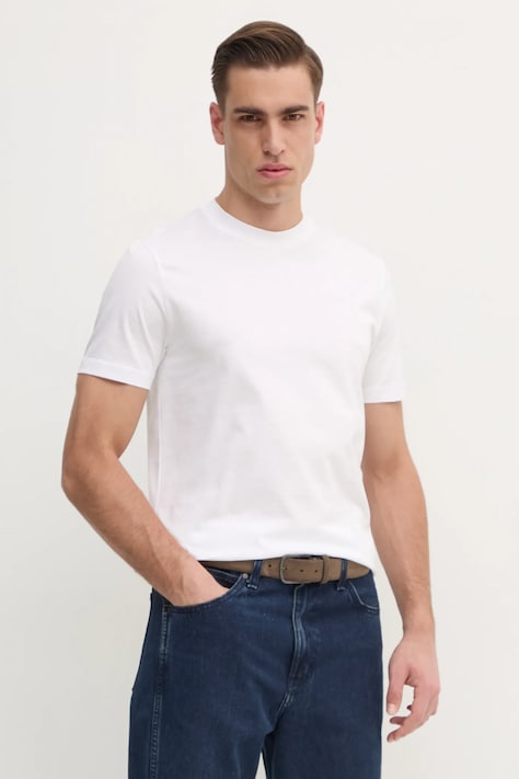 Liu Jo t-shirt fehér, férfi, sima, QA5125 J4799