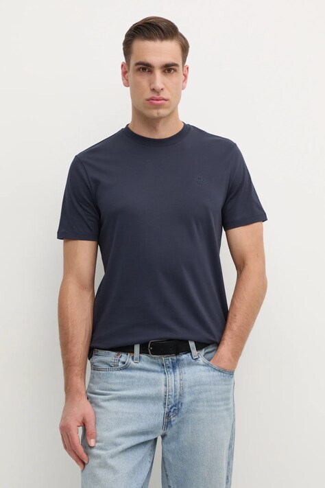 Liu Jo t-shirt sötétkék, férfi, sima, QA5145 J4819