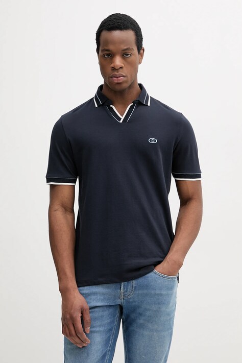 Πόλο Liu Jo χρώμα: ναυτικό μπλε, QA5179 J0299