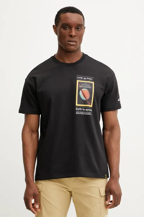 Спортивная футболка adidas TERREX x National Geographic цвет чёрный с принтом JD5964