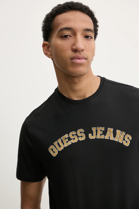 Футболка Guess Jeans чоловіча колір чорний з принтом M5RI75 K8FQ4