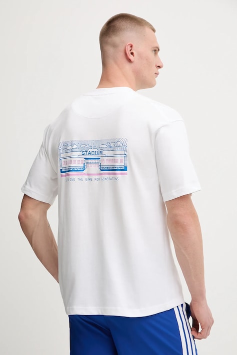 Hummel t-shirt in cotone uomo colore bianco 227559