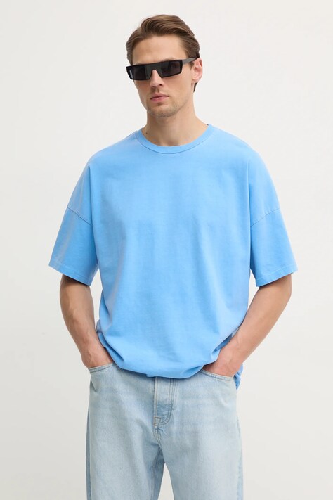 American Vintage tricou din bumbac barbati, neted, MFIZ02AE25