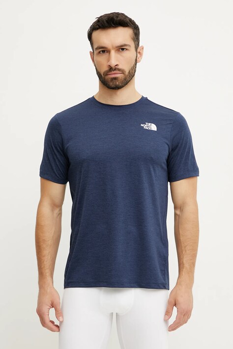 The North Face tricou sport 24/7 culoarea albastru marin, uni, NF0A894B8Q01