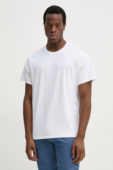 Levi's tricou din bumbac THE ESSENTIAL TEE barbati, culoarea alb, neted, A3328