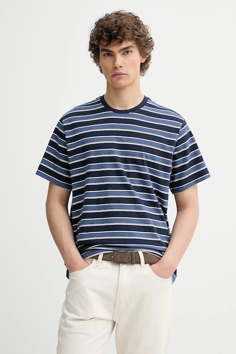 Bavlněné tričko Levi's THE ESSENTIAL TEE pánské, béžová barva, A3328