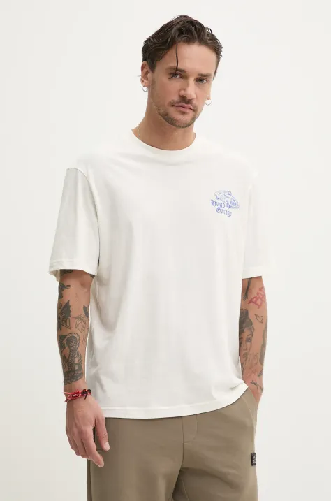 Hugo Blue t-shirt in cotone uomo colore beige 50536104