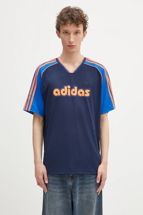 adidas Originals t-shirt Jersey męski kolor niebieski z nadrukiem JD0812