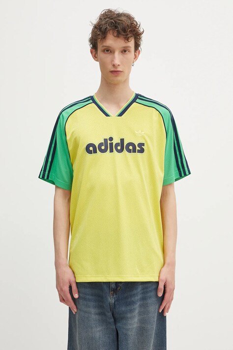 Футболка adidas Originals Jersey цвет жёлтый узор JD0813