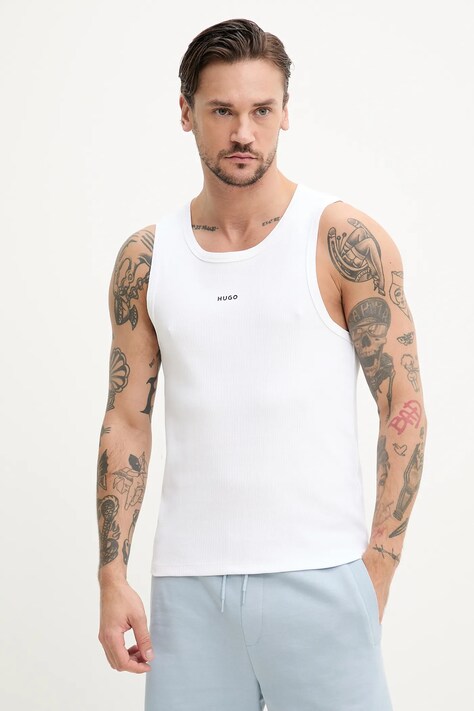 HUGO tricou culoarea bej, 50542089