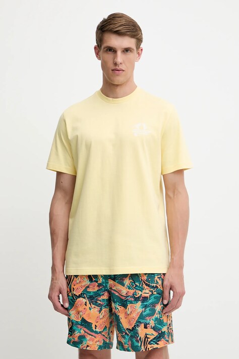 adidas Originals tricou din bumbac Graphic Tee culoarea galben, cu imprimeu, KC4958