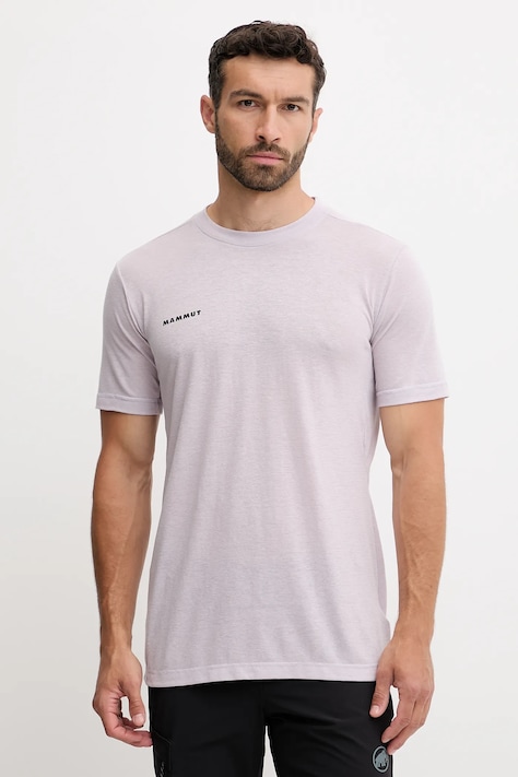 Mammut t-shirt sportowy Massone Light męski kolor fioletowy gładki 1017-06540