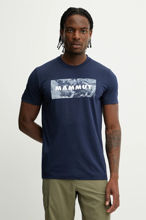 Спортивная футболка Mammut Trovat цвет синий узор 1017-06460