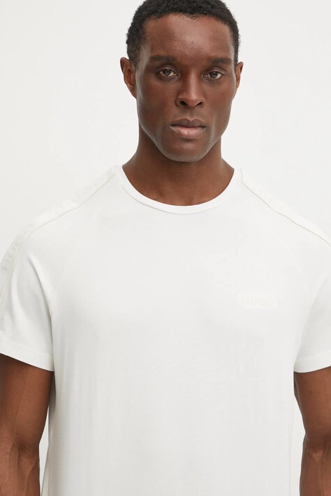 Футболка лаунж HUGO LIAM T-shirt — SS25-TSM17W, білий — фото 4