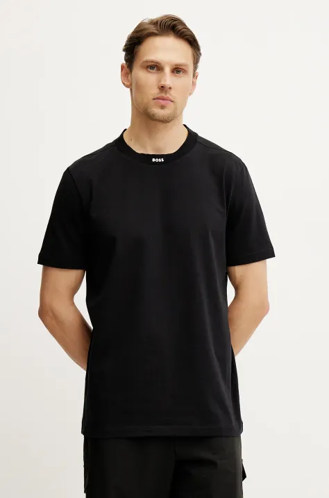 BOSS Green t-shirt uomo colore nero 50537836