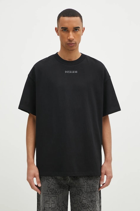 KSUBI t-shirt in cotone Sott Ekcess uomo colore nero MPS25TE028
