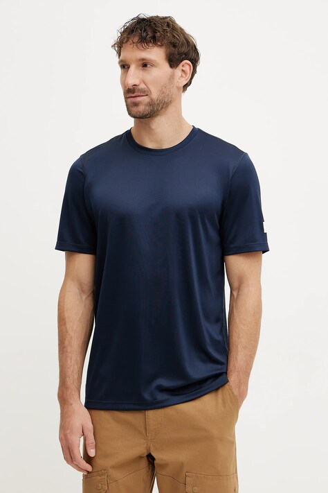 Helly Hansen tricou sport Tech culoarea albastru marin, neted, 49584