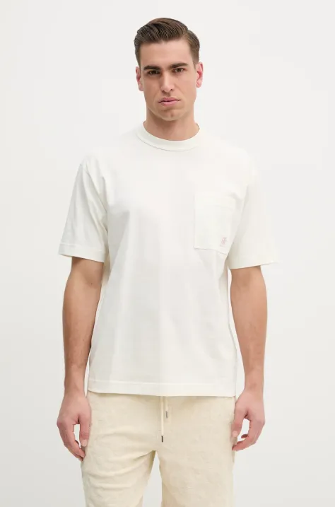 BOSS Orange t-shirt in cotone uomo colore beige 50536784