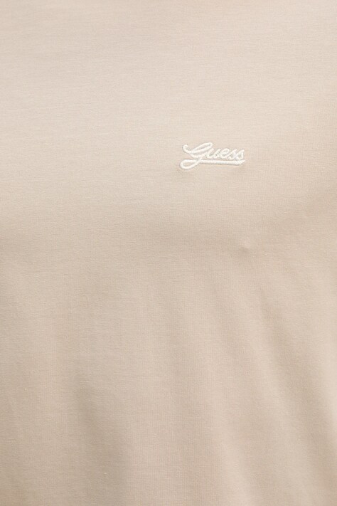 Футболка Guess PIMA — SS25-TSM1BU, бежевий — фото 5