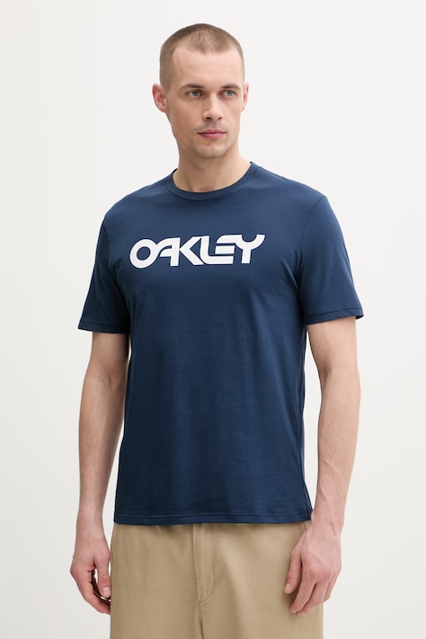 Oakley t-shirt męski bawełniany MARK II granatowy FOA404011