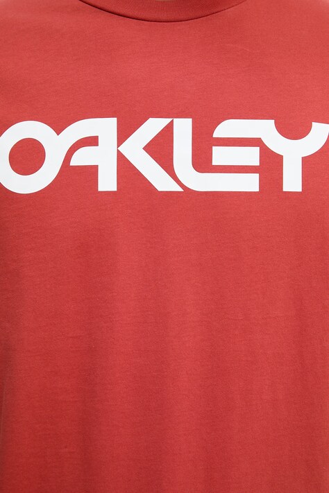 Oakley футболка чоловіча бавовняна MARK II — SS25-TSM1D3, червоний — фото 5
