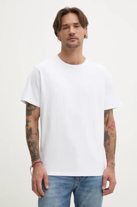 Superdry t-shirt in cotone uomo colore bianco M1012208A-01C