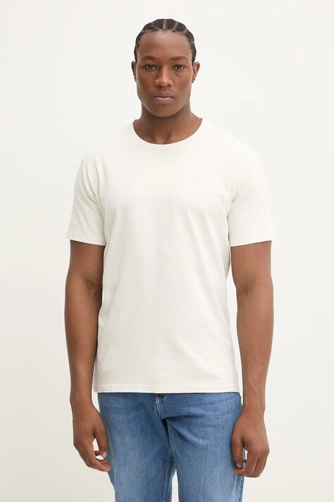 Superdry tricou din bumbac bărbați, culoarea alb, uni, M1012208A-ICF