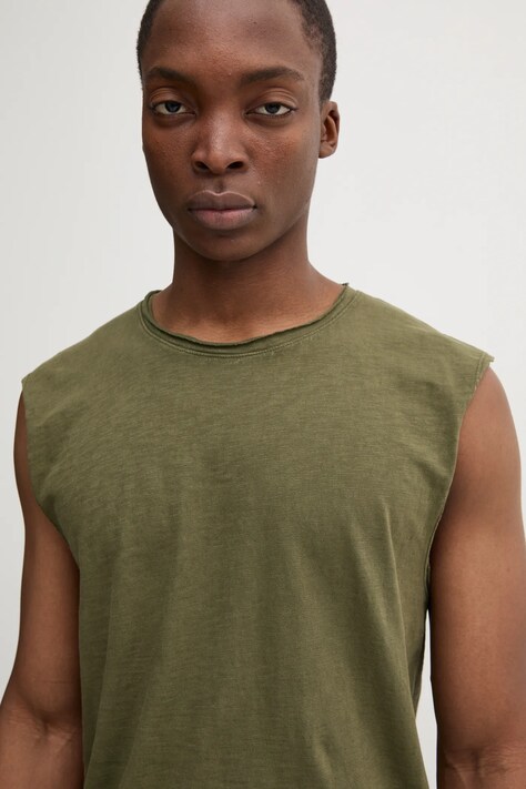 Superdry tricou din bumbac barbati, culoarea verde, M6010897A-2LX