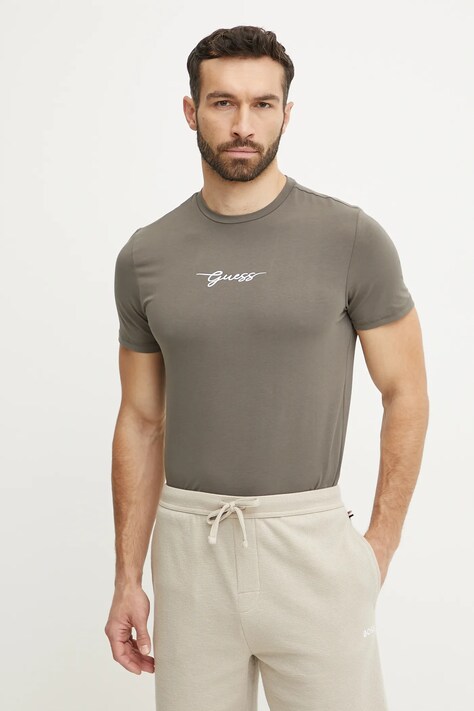 Μπλουζάκι Guess χρώμα: γκρι, U5GM02 KCD31