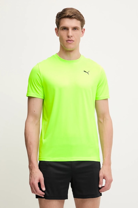 Puma t-shirt treningowy Tad Essentials kolor zielony gładki 525908
