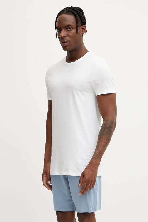 Bavlněné lounge tričko Calvin Klein Underwear 3-pack bílá barva, LV00NB4051