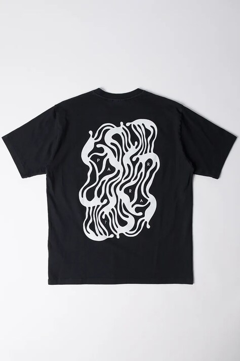 by Parra tricou din bumbac The blob bărbați, culoarea negru, cu imprimeu, 53216