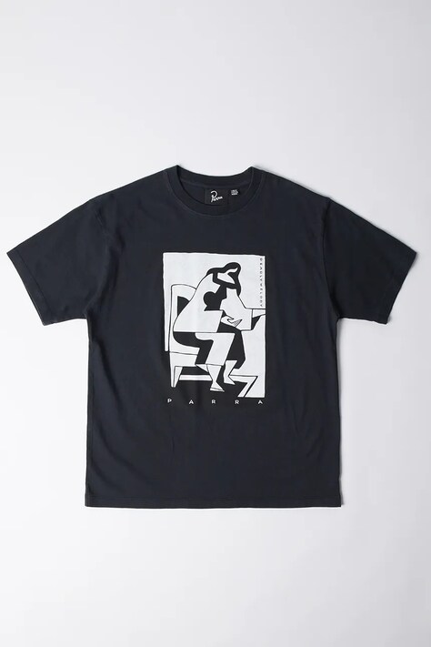 Βαμβακερό μπλουζάκι by Parra The confession ανδρικό, χρώμα: μαύρο, 53311