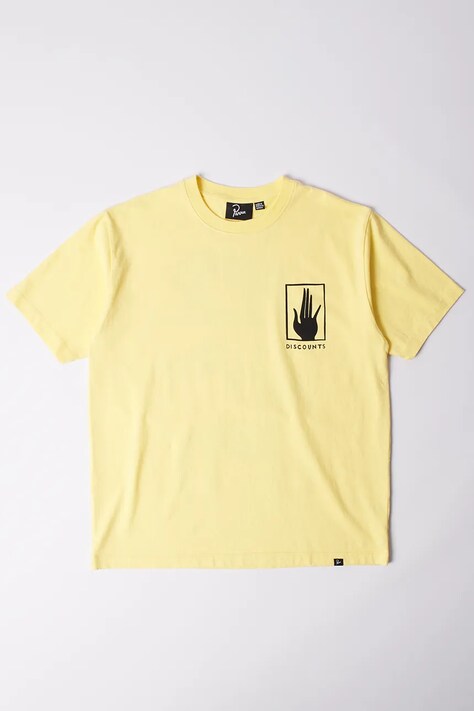 by Parra t-shirt bawełniany Yoga discounts męski kolor żółty 53406