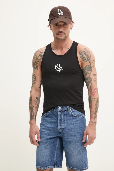 Karl Lagerfeld Jeans tricou culoarea negru, A2M17093