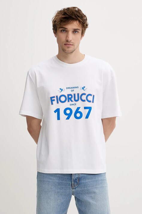 Fiorucci tricou din bumbac White Dreaming 1967 Print Boxy Fit T-Shirt culoarea alb, cu imprimeu, M02SMTSH103CJ01WH08