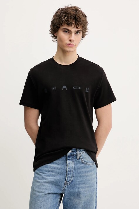 G-Star tricou din bumbac bărbați, culoarea negru, cu imprimeu, D25974-C812
