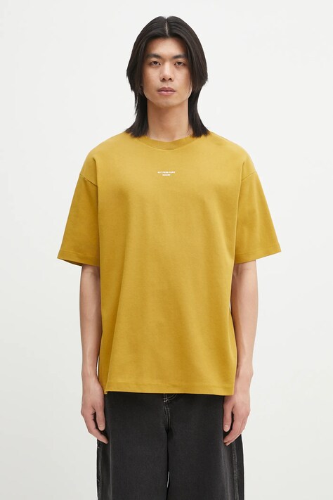 Drôle de Monsieur t-shirt in cotone Le T-Shirt Slogan Classique uomo colore verde G-TS202-CO002-MS
