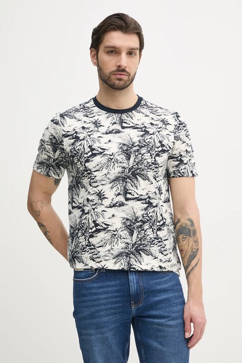 Tommy Hilfiger tricou din bumbac bărbați, culoarea negru, cu imprimeu, MW0MW38933