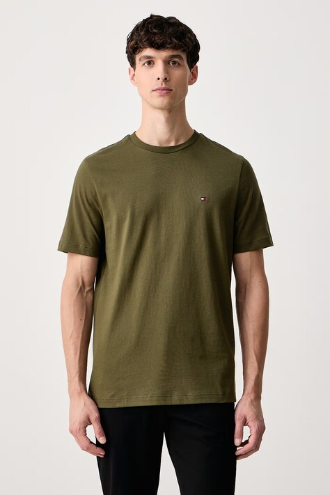 Tommy Hilfiger T-shirt męski bawełniany zielony MW0MW39995