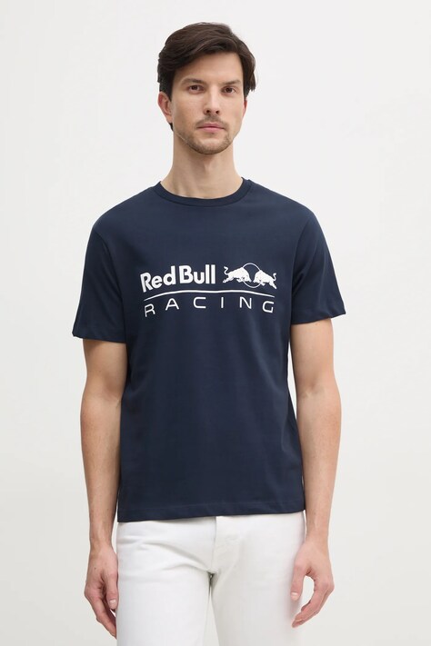 Бавовняна футболка Red Bull Racing x Pepe Jeans LOGO TEE чоловіча колір синій з принтом RM500016