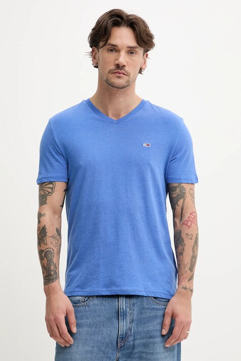 Tommy Jeans tricou barbati, neted, DM0DM20364