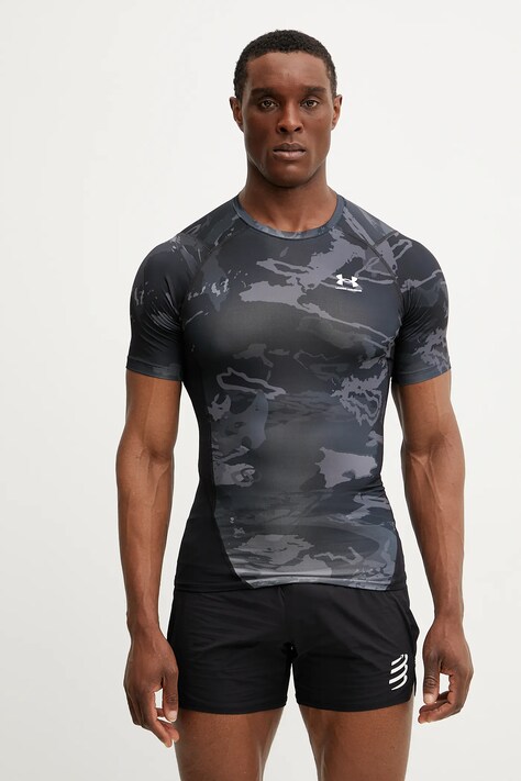 Under Armour tricou de antrenament culoarea negru, cu imprimeu, 1383321