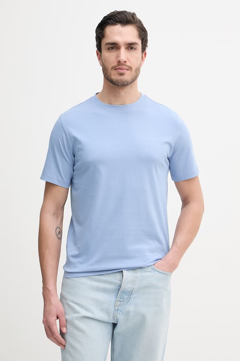 Joop! t-shirt bawełniany męski kolor niebieski z nadrukiem 30045926